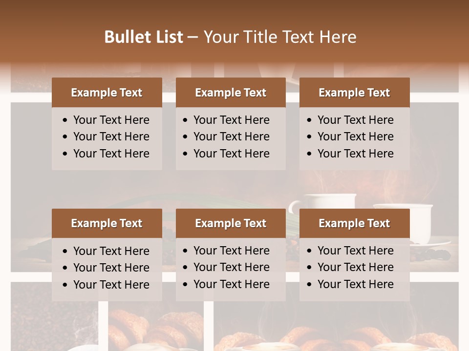 Aroma Cappuccino Breakfast PowerPoint Template