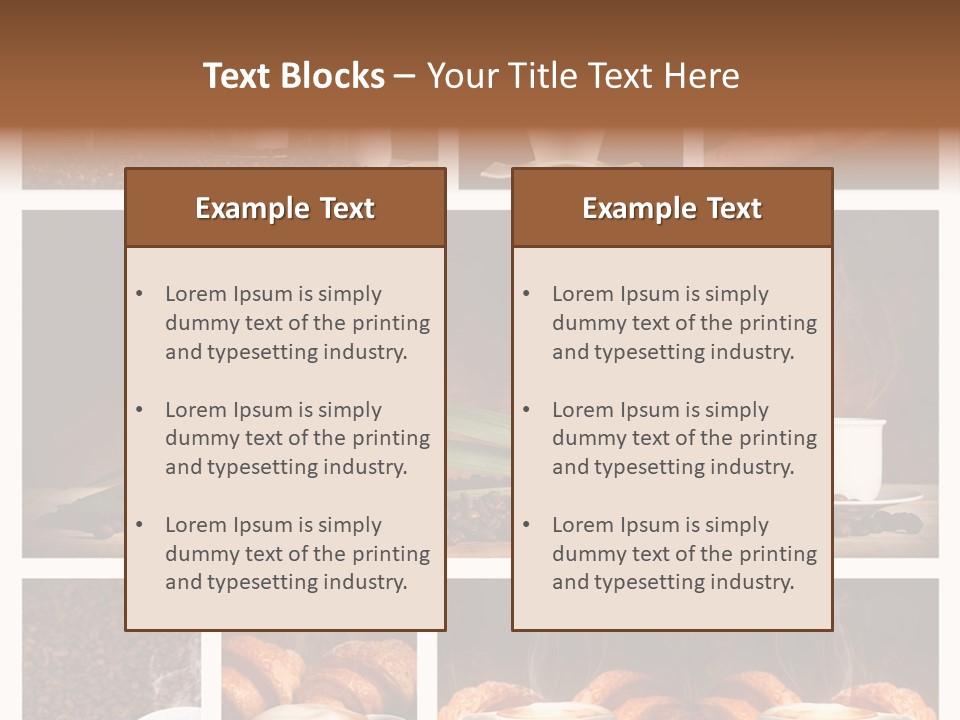 Aroma Cappuccino Breakfast PowerPoint Template
