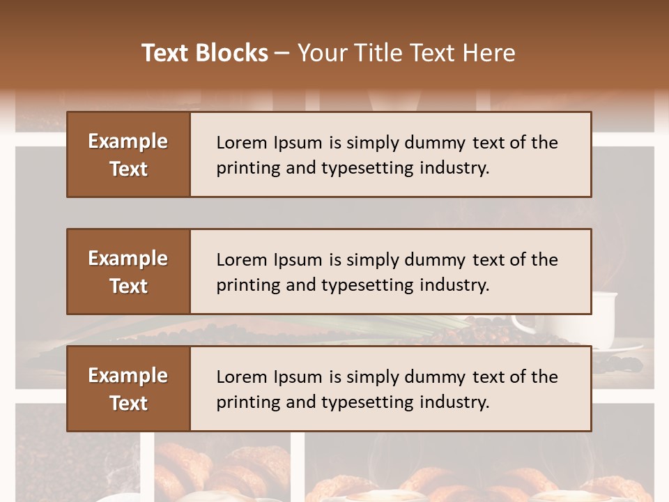 Aroma Cappuccino Breakfast PowerPoint Template