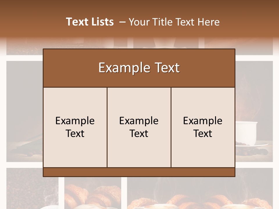 Aroma Cappuccino Breakfast PowerPoint Template