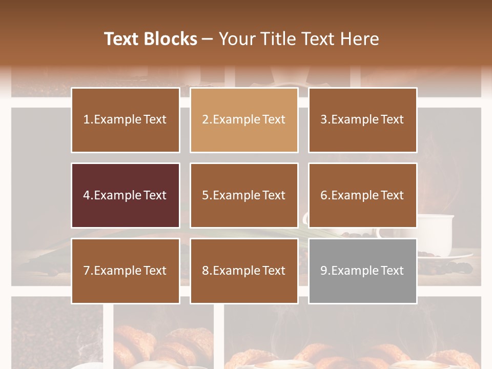 Aroma Cappuccino Breakfast PowerPoint Template