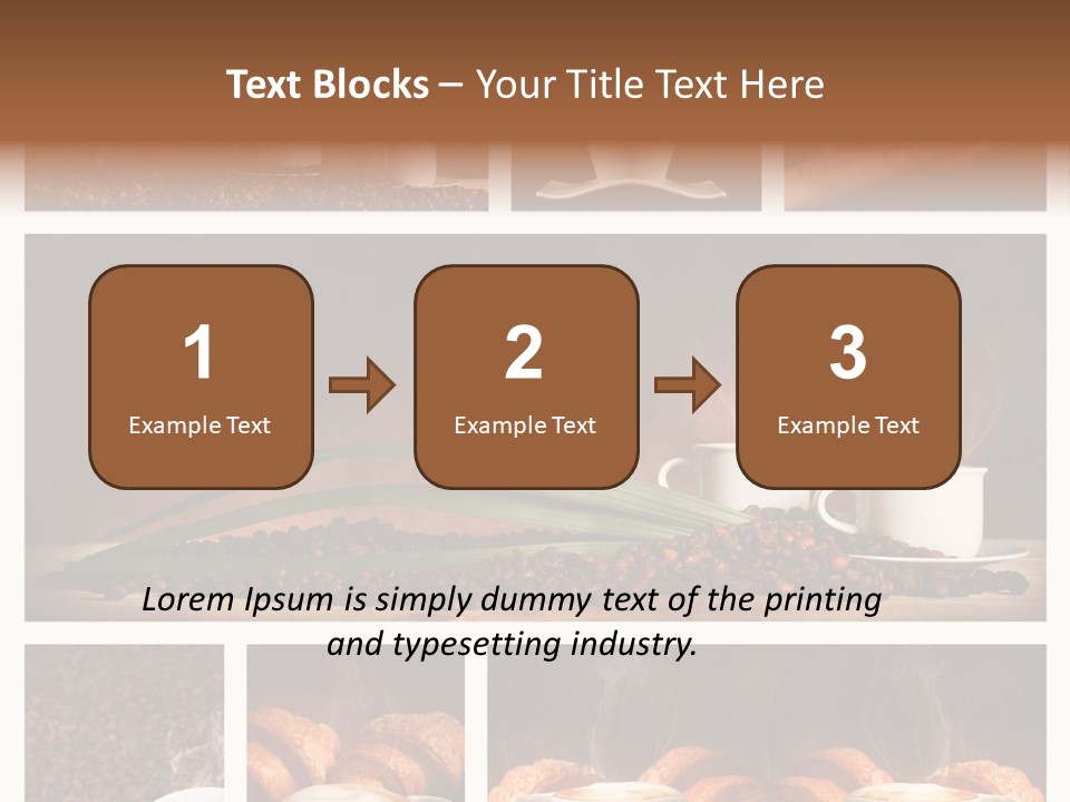 Aroma Cappuccino Breakfast PowerPoint Template