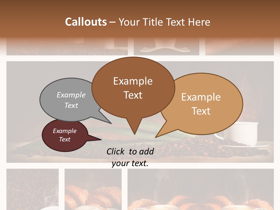 Aroma Cappuccino Breakfast PowerPoint Template