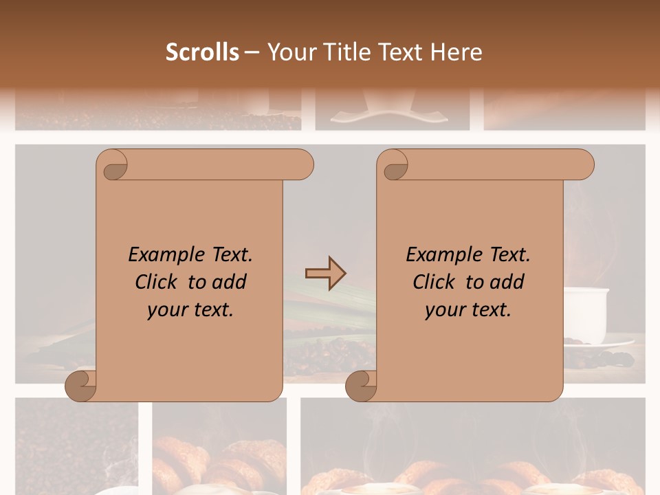 Aroma Cappuccino Breakfast PowerPoint Template