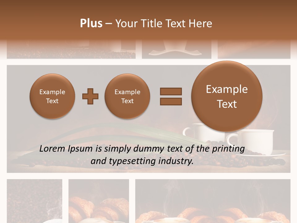 Aroma Cappuccino Breakfast PowerPoint Template