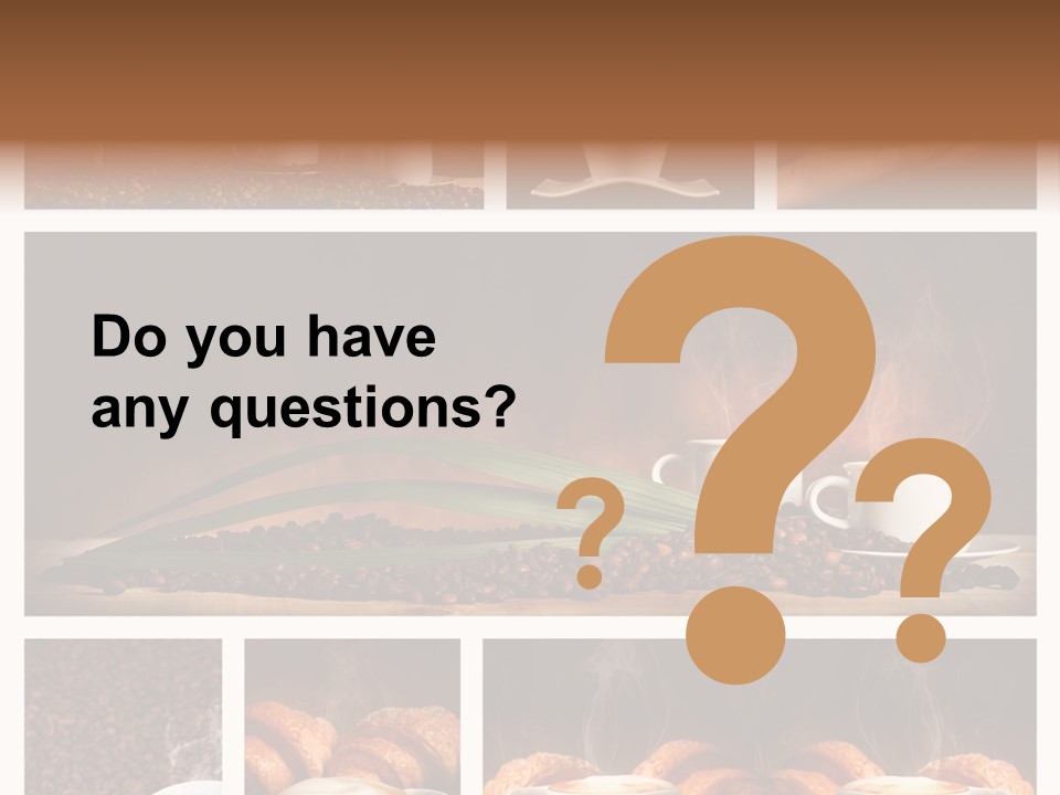 Aroma Cappuccino Breakfast PowerPoint Template