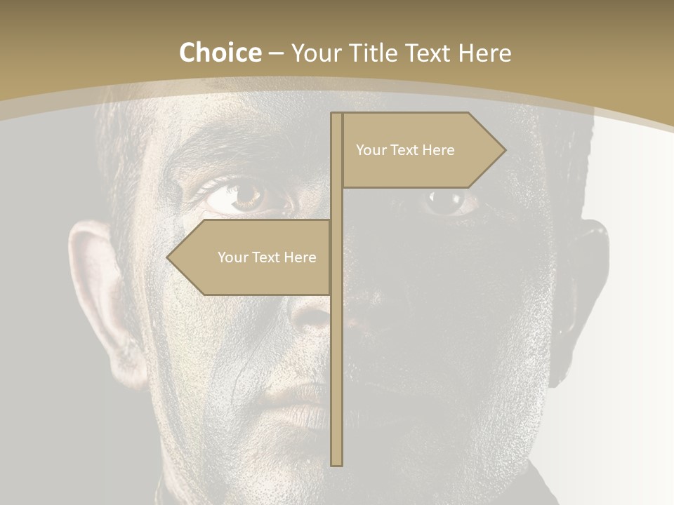 Conflict Person Handsome PowerPoint Template