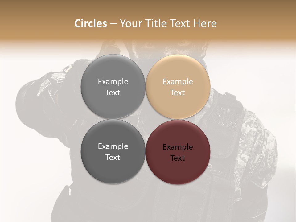 Armor Lights Man PowerPoint Template