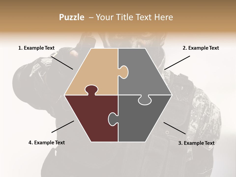 Armor Lights Man PowerPoint Template