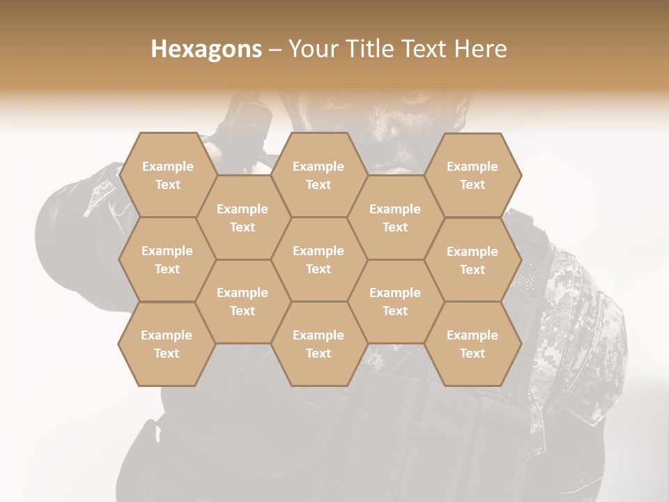 Armor Lights Man PowerPoint Template