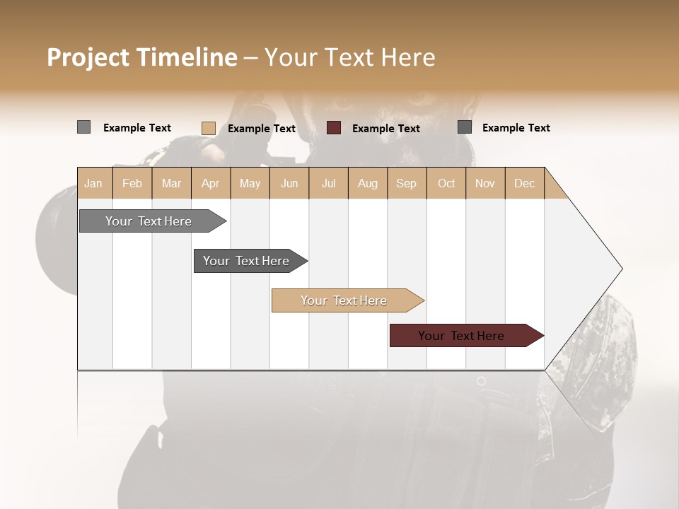Armor Lights Man PowerPoint Template