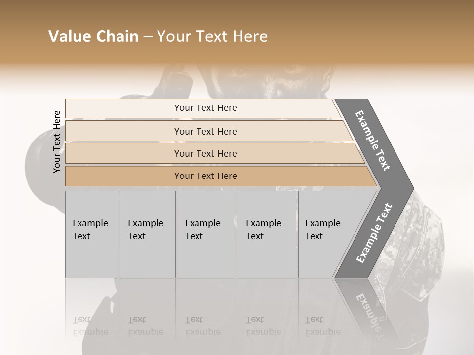 Armor Lights Man PowerPoint Template