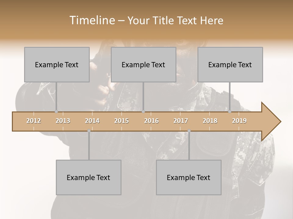 Armor Lights Man PowerPoint Template