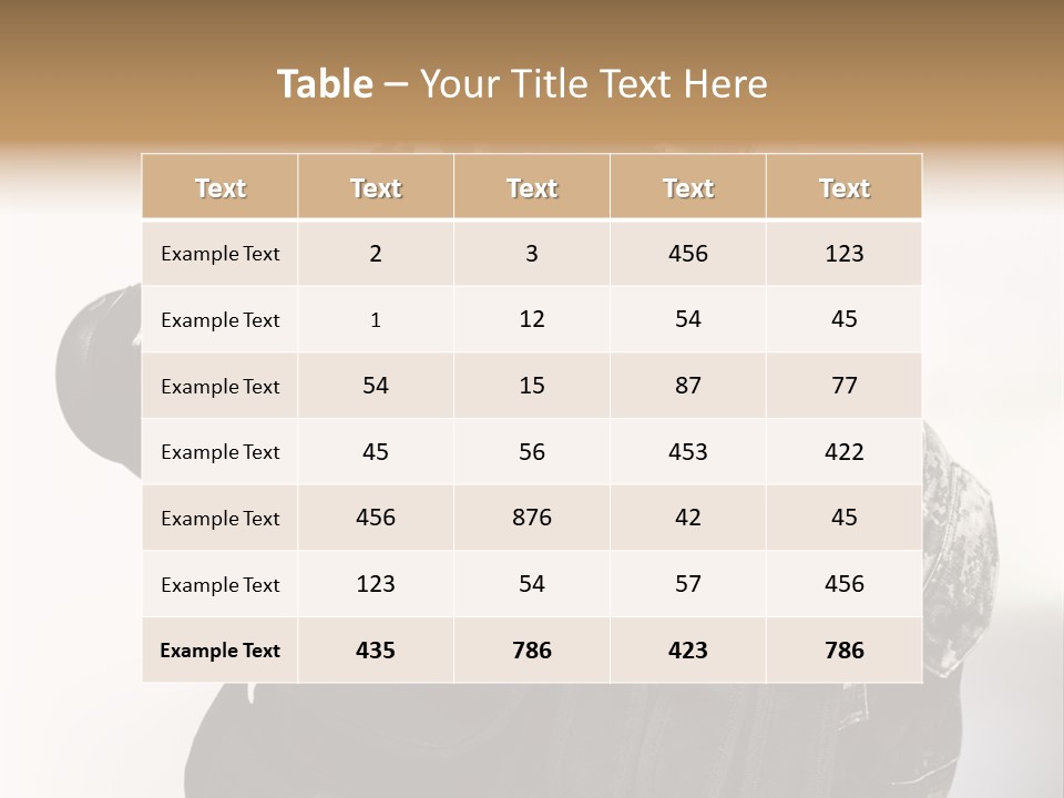 Armor Lights Man PowerPoint Template