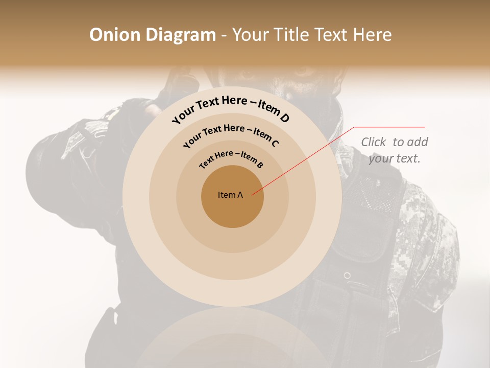 Armor Lights Man PowerPoint Template