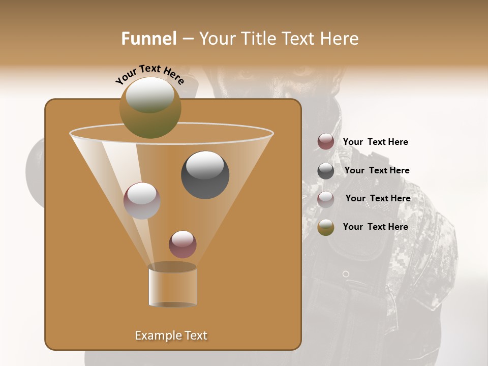 Armor Lights Man PowerPoint Template