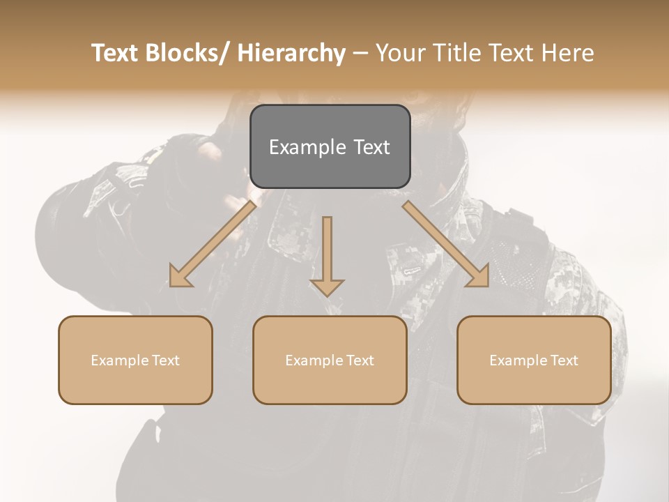 Armor Lights Man PowerPoint Template