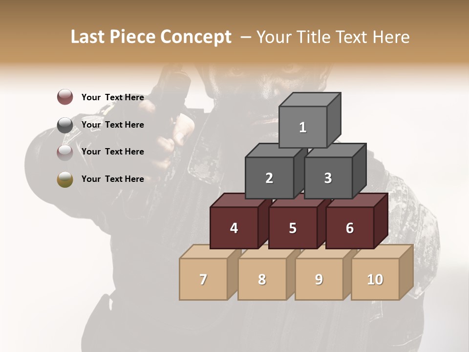 Armor Lights Man PowerPoint Template