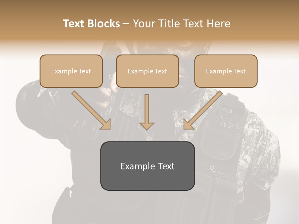 Armor Lights Man PowerPoint Template