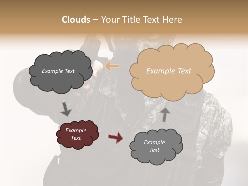 Armor Lights Man PowerPoint Template