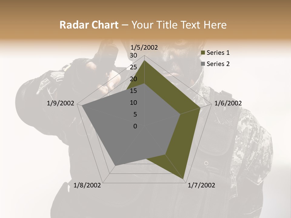 Armor Lights Man PowerPoint Template