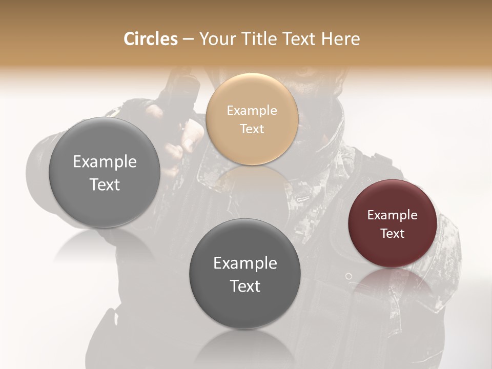 Armor Lights Man PowerPoint Template