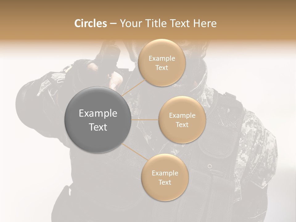 Armor Lights Man PowerPoint Template