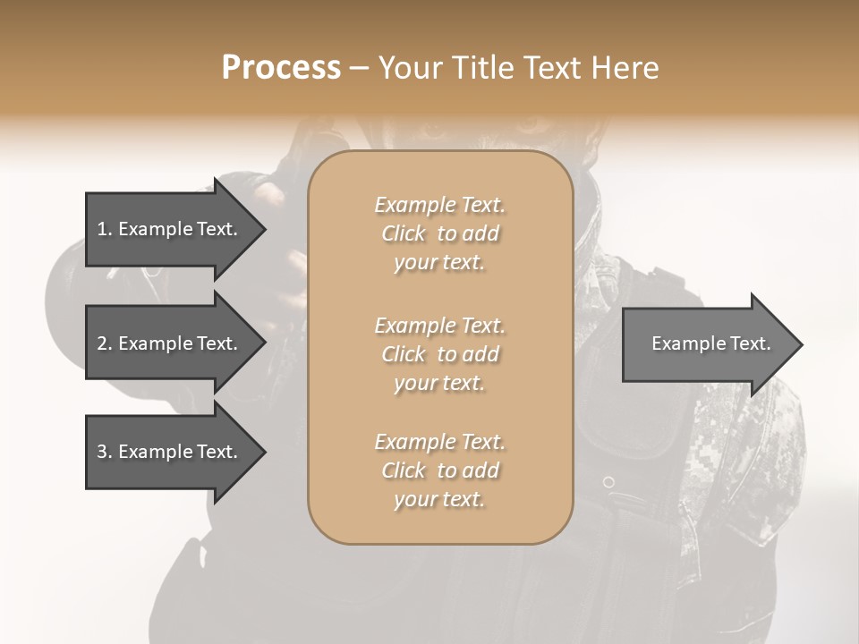 Armor Lights Man PowerPoint Template