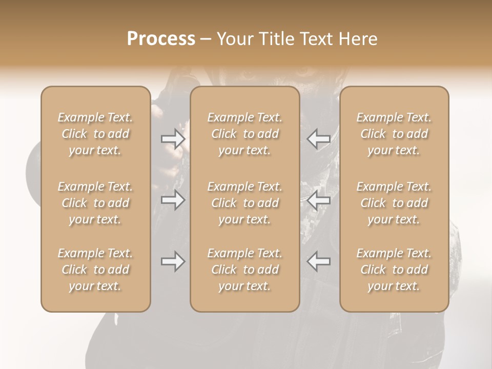 Armor Lights Man PowerPoint Template