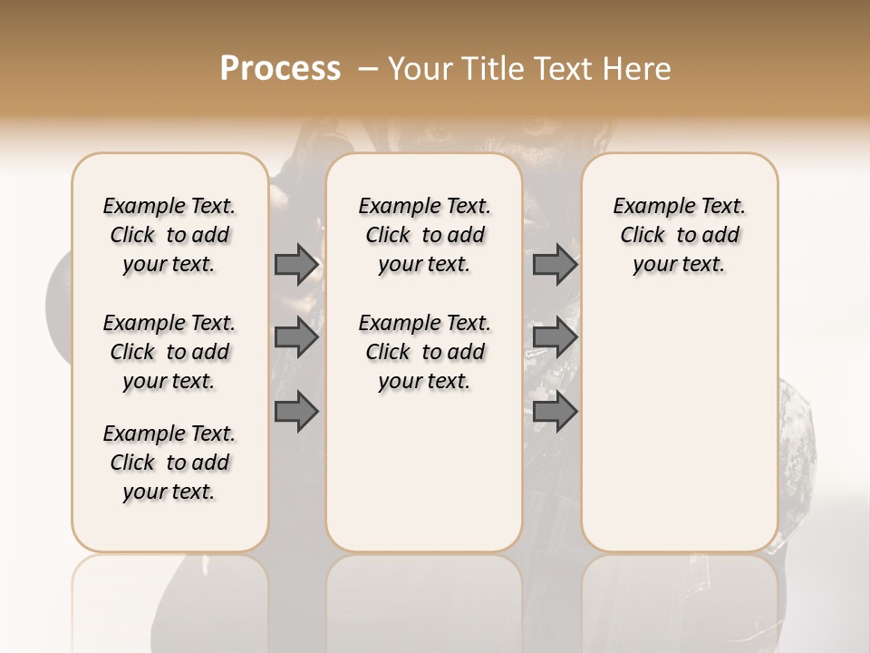 Armor Lights Man PowerPoint Template