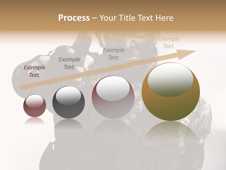 Armor Lights Man PowerPoint Template