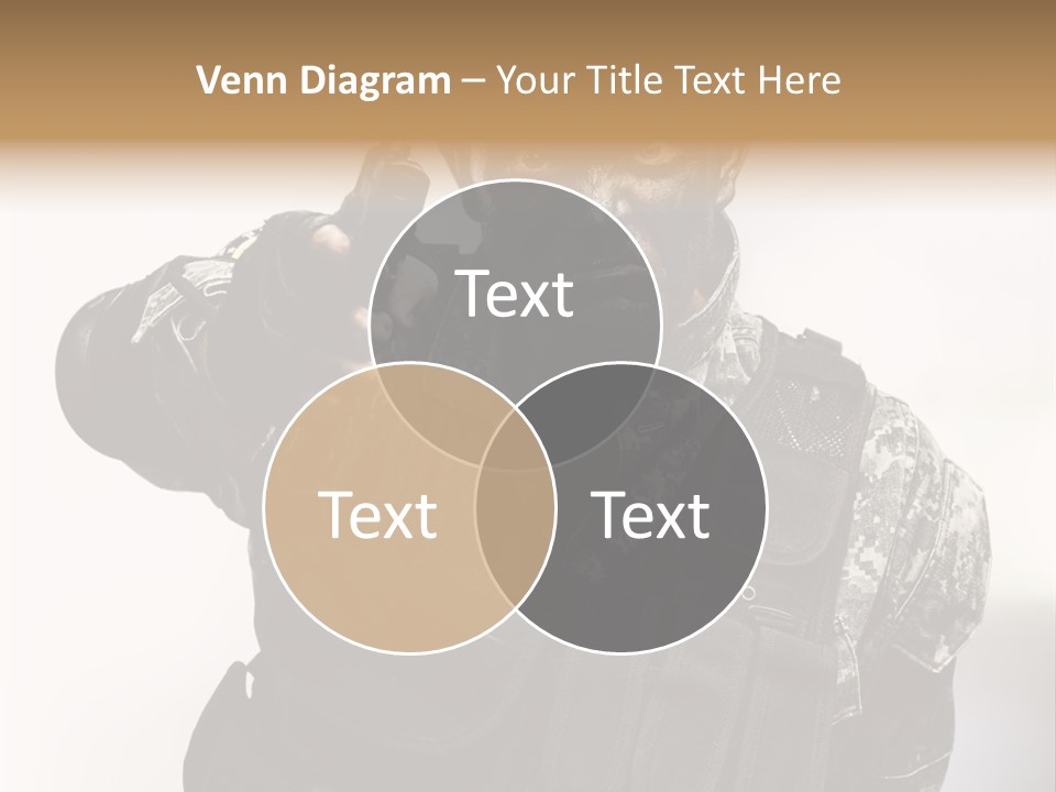 Armor Lights Man PowerPoint Template