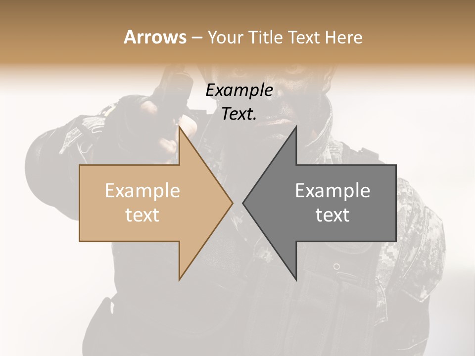 Armor Lights Man PowerPoint Template