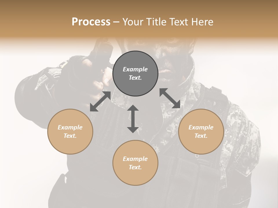 Armor Lights Man PowerPoint Template