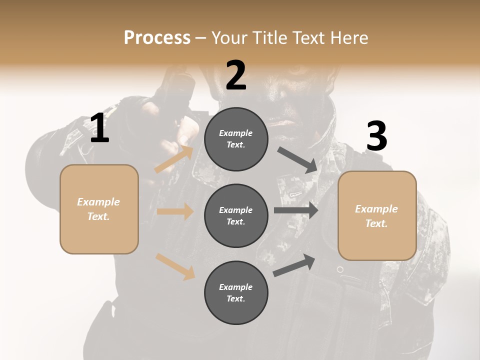Armor Lights Man PowerPoint Template