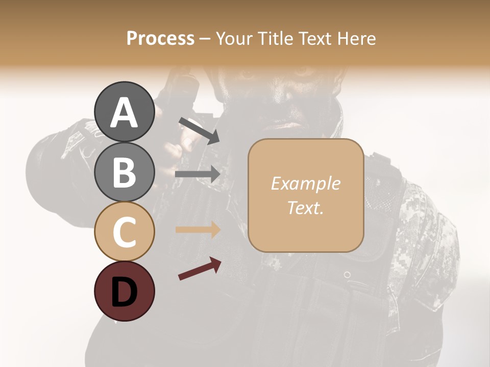 Armor Lights Man PowerPoint Template
