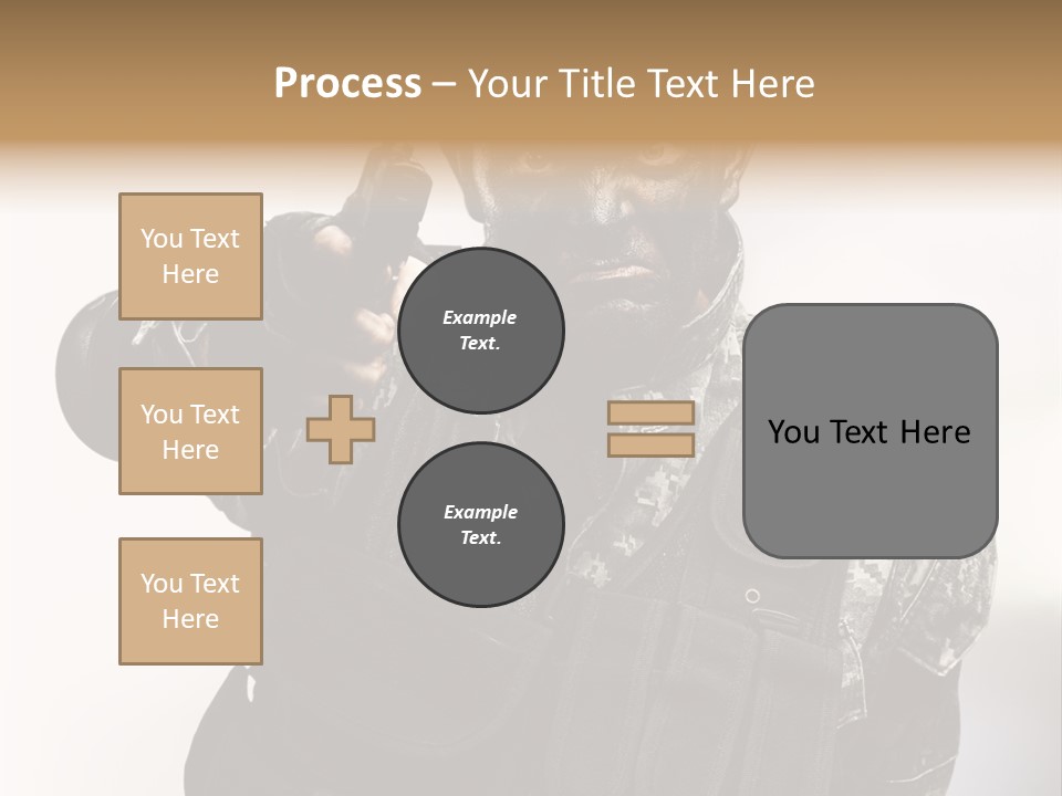 Armor Lights Man PowerPoint Template