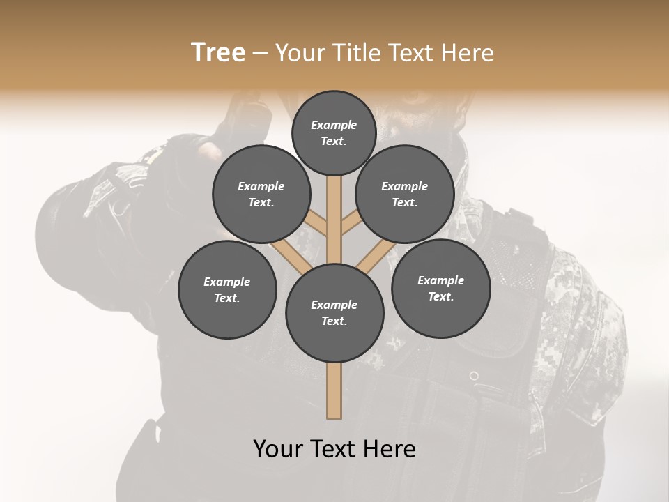 Armor Lights Man PowerPoint Template