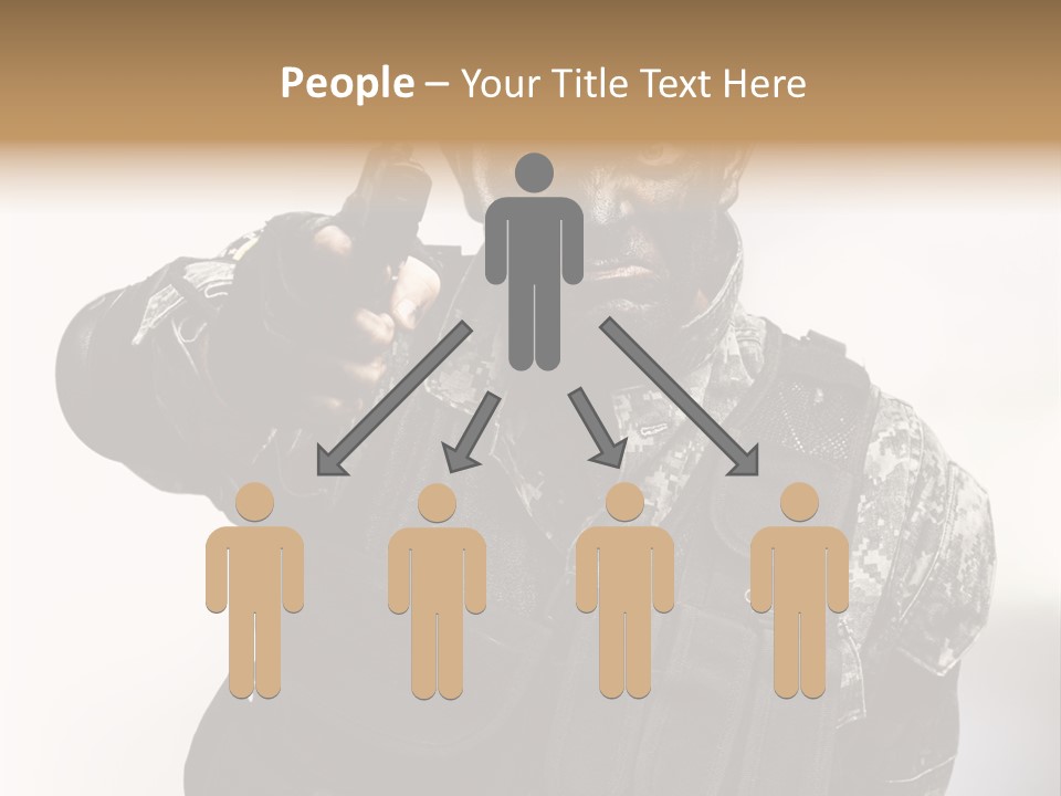 Armor Lights Man PowerPoint Template
