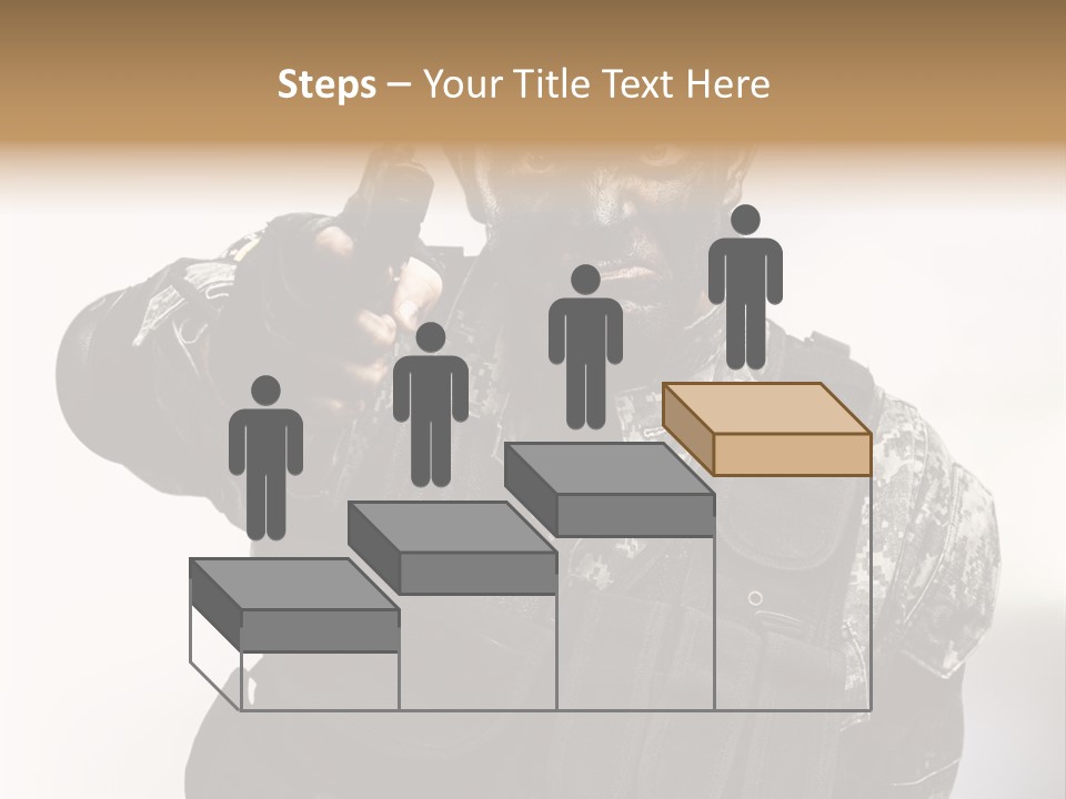 Armor Lights Man PowerPoint Template