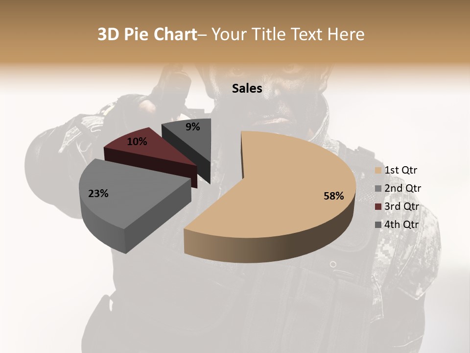 Armor Lights Man PowerPoint Template