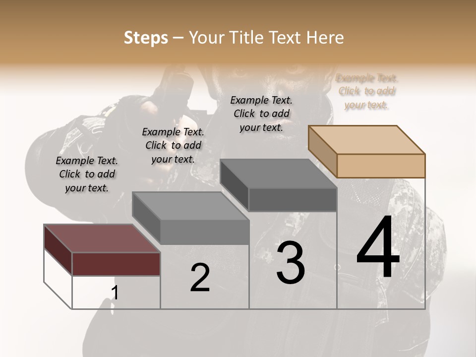 Armor Lights Man PowerPoint Template