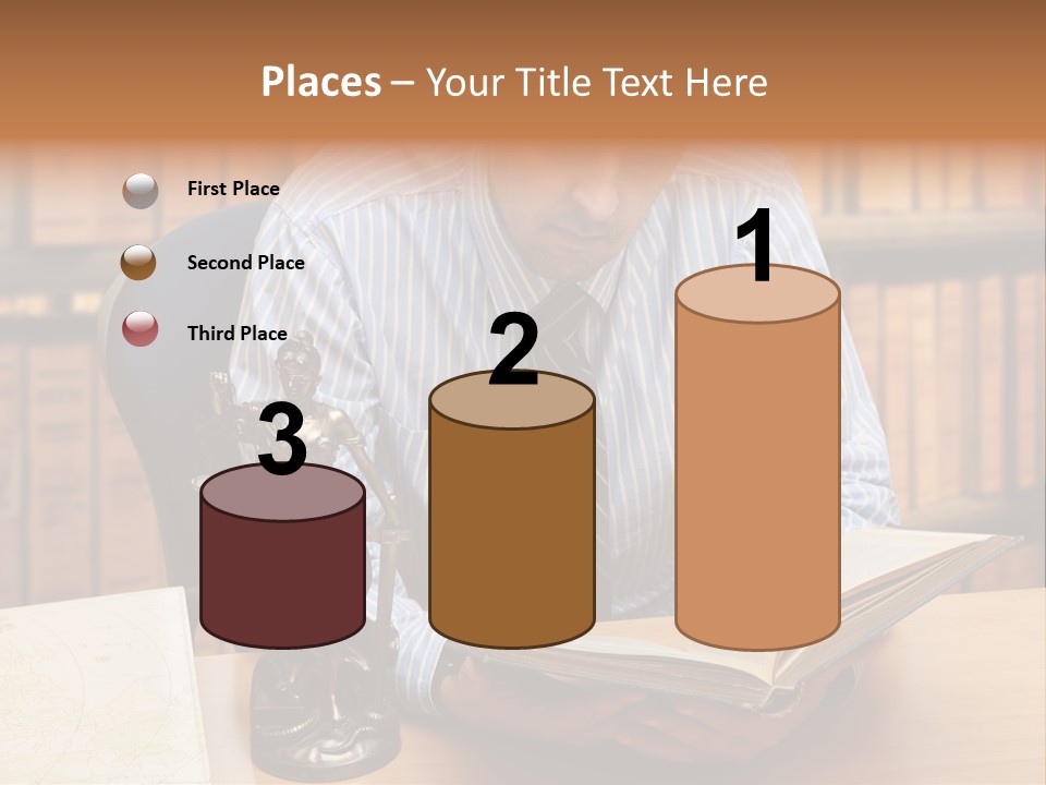 Female Tribunal Legal PowerPoint Template