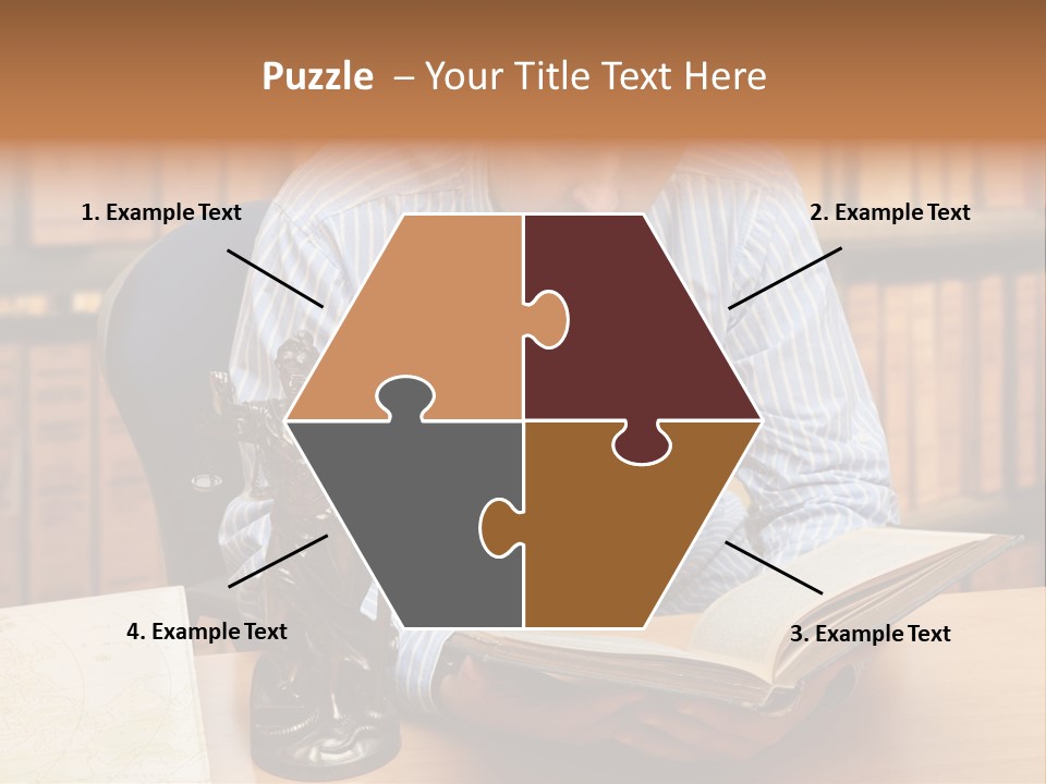 Female Tribunal Legal PowerPoint Template