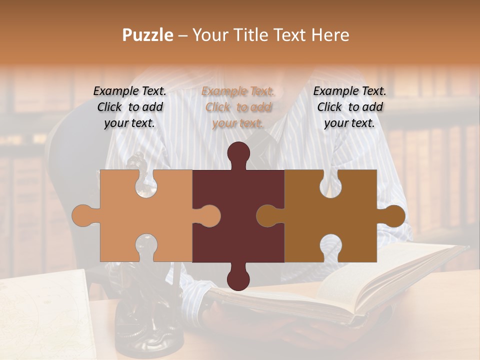 Female Tribunal Legal PowerPoint Template