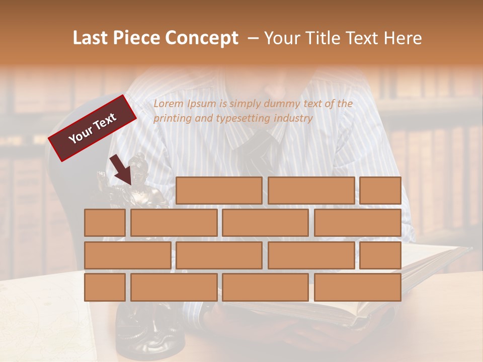 Female Tribunal Legal PowerPoint Template