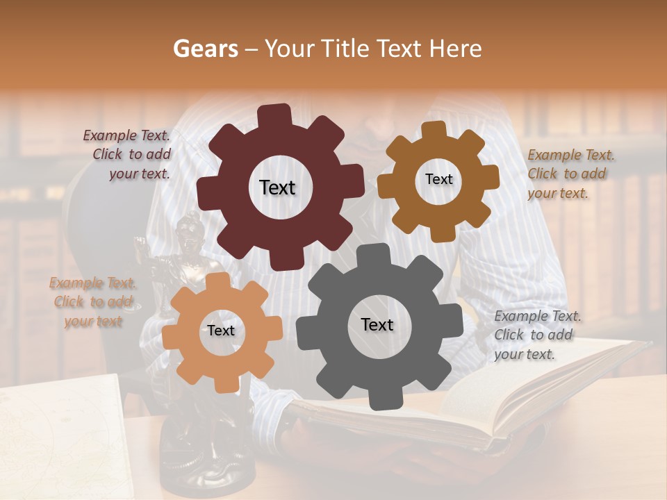 Female Tribunal Legal PowerPoint Template