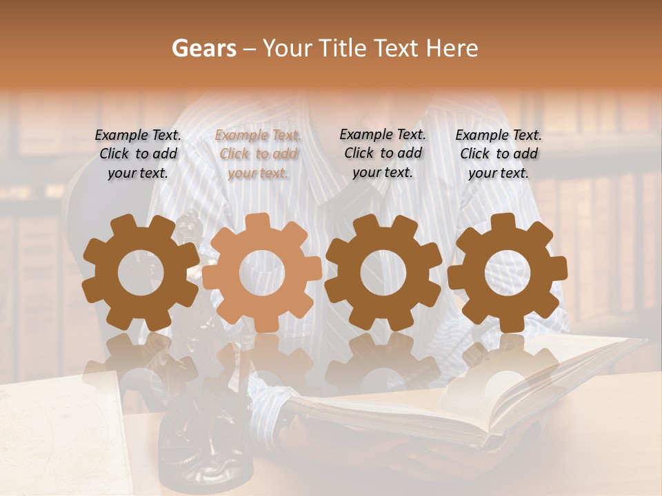 Female Tribunal Legal PowerPoint Template