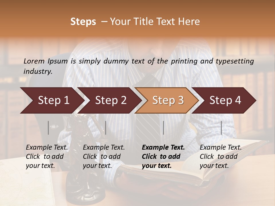 Female Tribunal Legal PowerPoint Template