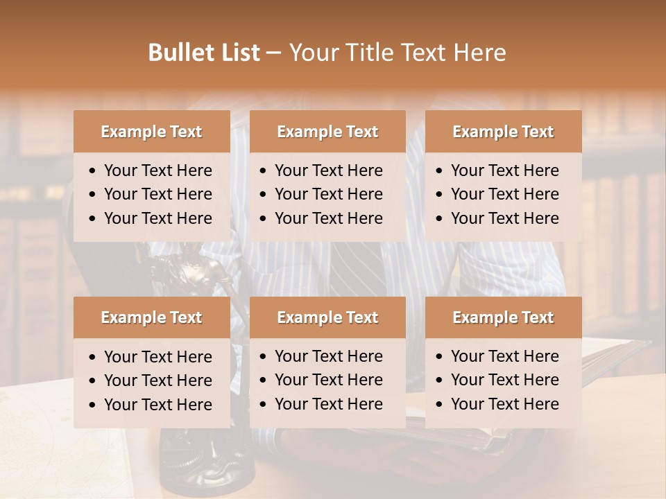 Female Tribunal Legal PowerPoint Template